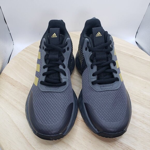 adidas Kid’s Own The Game 2.0 Basketball Sneakers GZ3381 Grey/Gold Size 12.5K - Picture 4 of 8